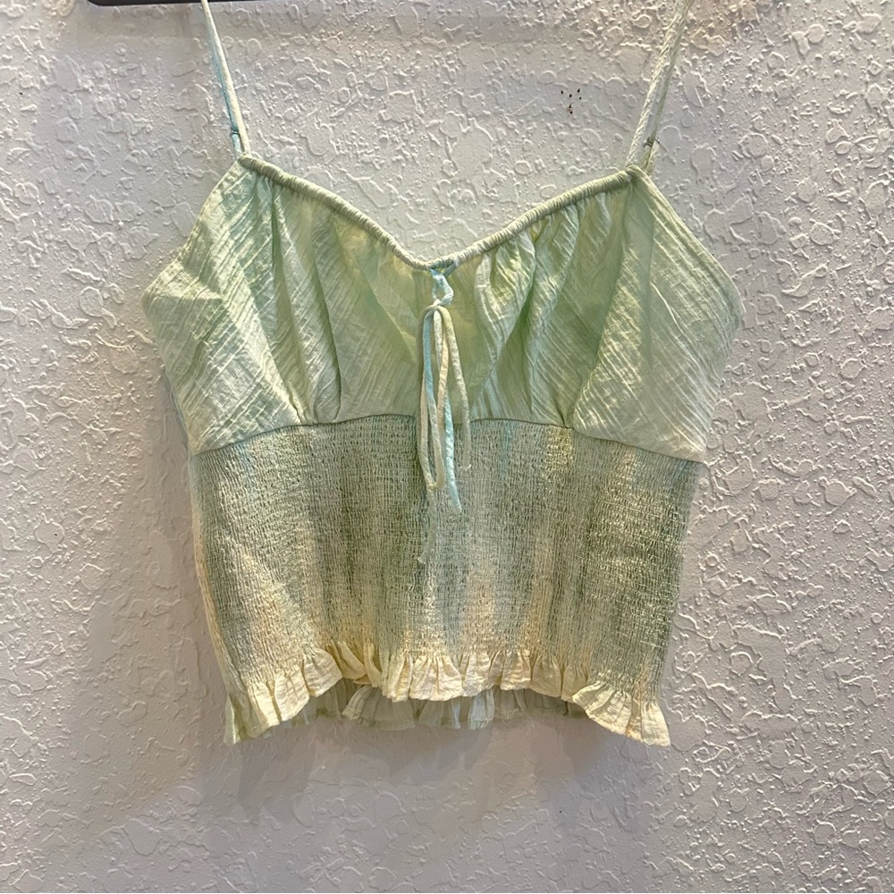 Zara Green Tie Dye Going out Top